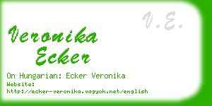 veronika ecker business card